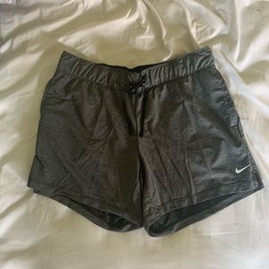 Grey NIKE women’s training shorts